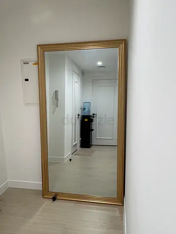 Large Full-Length Gold Framed Wall/Leaner Mirror