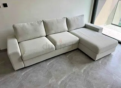 L shape sofa bed with chaise - good excellent condition