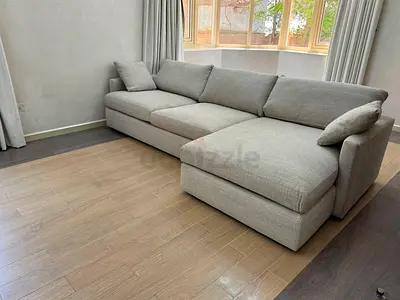 Crate&barrel lounge deep L shape sofa