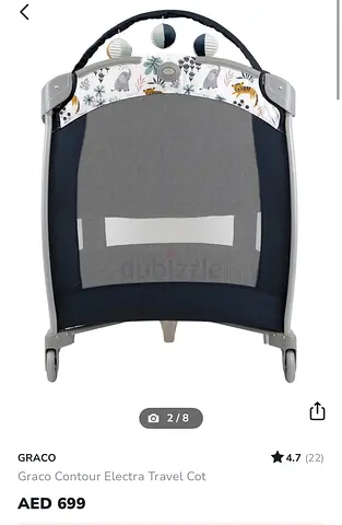Graco Mesh Crib/Cot with mattress + playpen