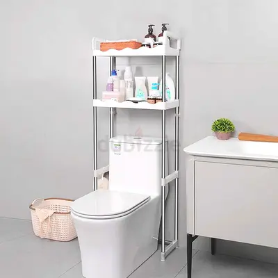 2 Tier Over the Toilet Rack, Stainless Steel