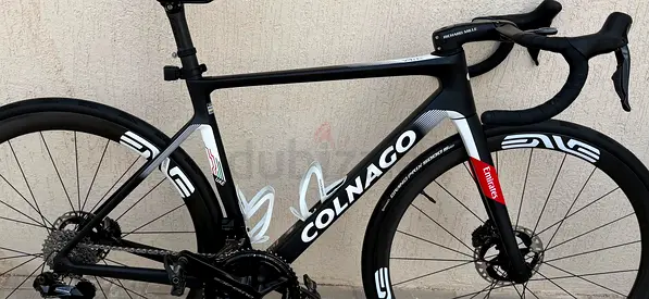 2025 Colnago V4Rs UAE Team Edition frameset size 485, handlebar, fork, seatpost, and saddle