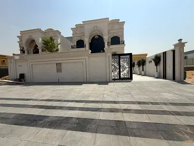 luxury classic 5 bedroom villa for sale in prime location at mowaihat with swimming pool and roof