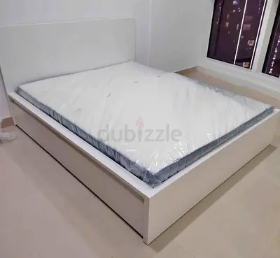 Ikea Malm bed with mattress king size