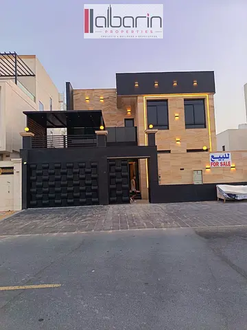 Villa for sale in Ajman, Al Zahia area: 5 master bedrooms and a separate majlis.