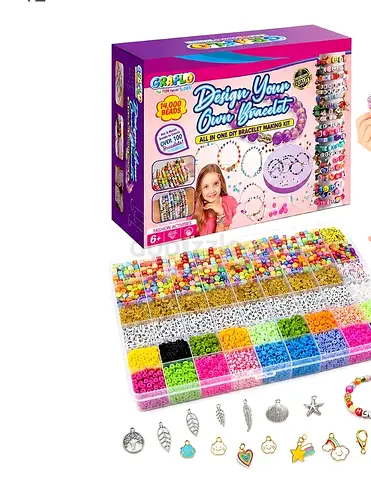Design Your Own Bracelet Kit — 14,000+ Beads & Charms, All-in-One Set