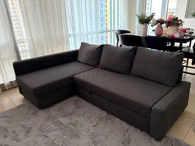 🛋️ FRIHETEN IKEA Corner Sofa Bed with Storage – AED 800,0 Selling my IKEA FRIHETEN corner sofa bed