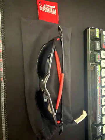 Used Original Ducati Sunglasses vintage with titanium metal frame
