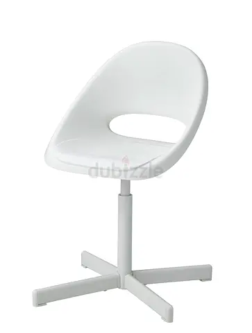 White Modern Swivel Desk Chair