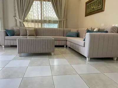 Selling luxury brand new sofa corner and with foostool