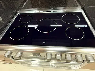 Free Delivery- Hoover Latest Model 5-Burner Electric Ceramic Cooking Range 90x60 CM