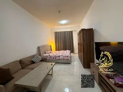 🏡 استوديو مفروش وجاهز للسكن للبيع | برج الغروب – العالية، عجمان