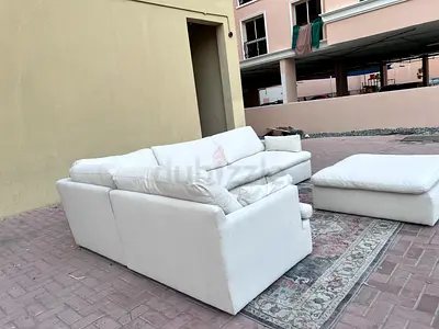 Home Center feather filled Sofa Beige