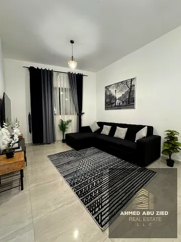Luxury one-bedroom apartment in Al Rumaila 1, brand new, with two bathrooms and a master bedroom. Price: 3500 (all bills included).