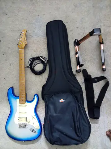 KAYSEN Electric guitar, a gig bag, flexible stand, sound pin and belt
