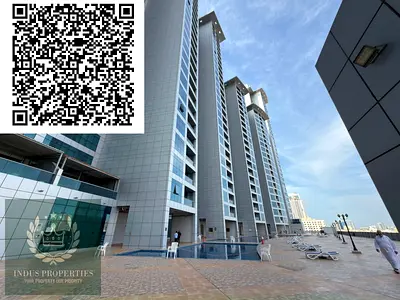 spacious luxurious furnished 2 bedroom appartment available for rent in ajman corniche residence with parking and sea view only in 70000aed in 4 payme