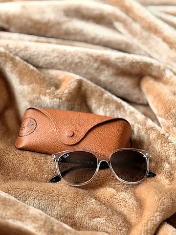 RAY-BAN RB4378 Transparent Square Sunglasses