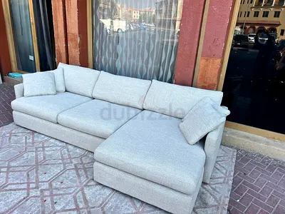 Crate&barrel lounge deep L shape sofa