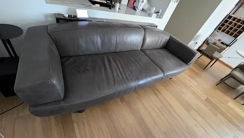 High Quality Marina Home real leather 4 Seater Sofa