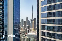 Spacious corner 1BR | Burj View | Furnished
