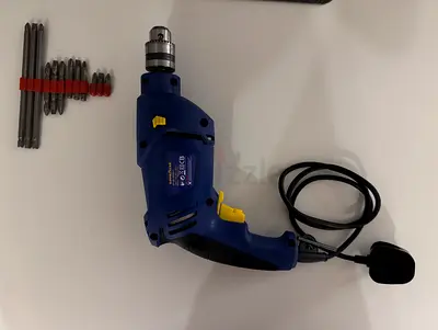 Goodyear 500W Electric Drill + Bit Set & Extension Cable