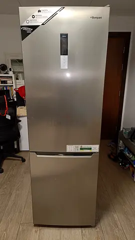 Bompani 423+223 ltr stainless steel fridge freezer - good working condition