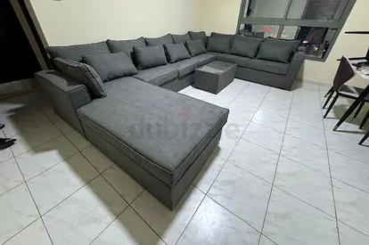U shape sofa brand new stylish available in grey color