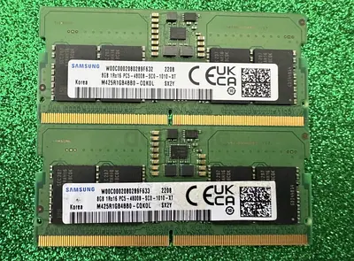 Samsung 16GB (2x8GB) DDR5 4800MHz PC5-38400 CL40 SODIMM