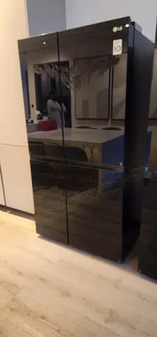 LG side by side fridge glass body