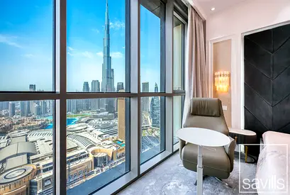Upgraded 3-Bed | Burj Khalifa View | Vacant