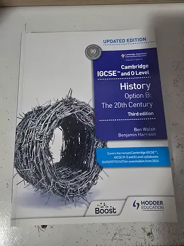 Cambridge IGCSE History Option B: The 20th Century (Updated Edition) - Third Edition