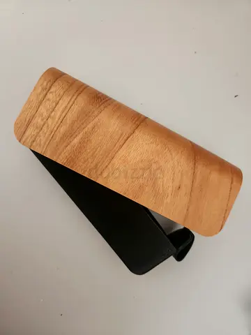 Secrid Cardprotector with Bended Wooden Cover Sleeve / Desk Stand