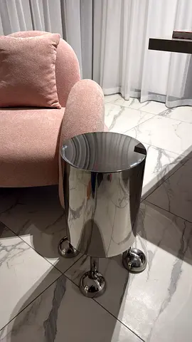 Chrome side table