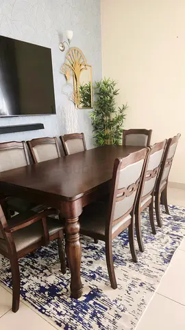 8 seater Dining table with chairs from Home centre, very good condition