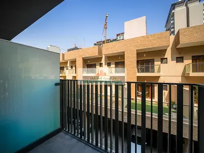 Modern Studio | Belgravia Square JVC | Balcony & Community Views