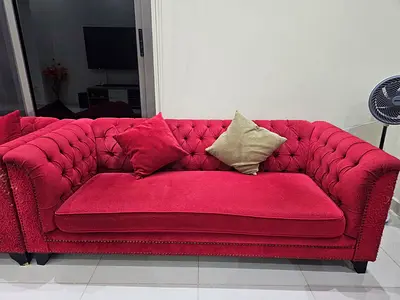 Red Chesterfield Sofa Set – 3 & 4 Seater