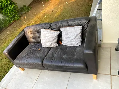 leather sofa