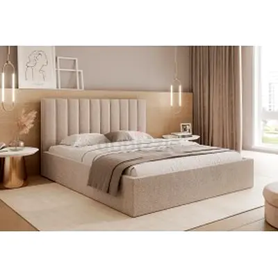 Brand New queen size bed with mattress storage bed