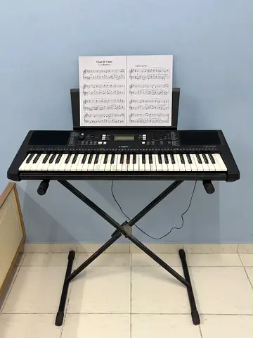 Casio PSR E363 | 61-Key Electronic Keyboard with Stand and Bench + Adapter