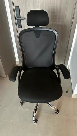 Ergonomic Mesh Office Chair with Headrest - Good Condition