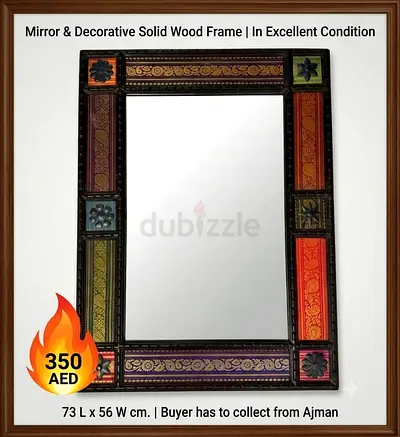 Mirror solid wood multi color framing