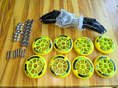 Roller skates and parts and accessories