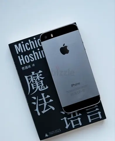 iPhone 5s Space Gray Color New Condition with charger cable white case