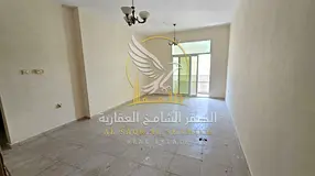 One bedroom apartment with a living room available for annual rent in Al Qulayaa Sharjah features a