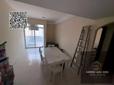 150-Character Listing Beautiful annual studio in Al Nuaimiya Tower C, balcony, bath, parking, near all services, family-friendly, 4 payments,