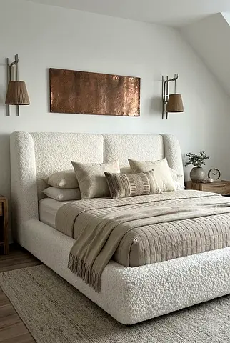 New brand 180*200 white color king size bed