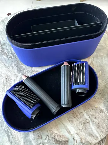 Hair styling hot air brush attachments with storage case Dyson