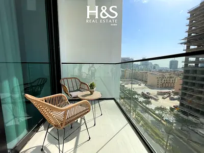 Furnished 1BR | Binghatti Amber | Balcony & City View