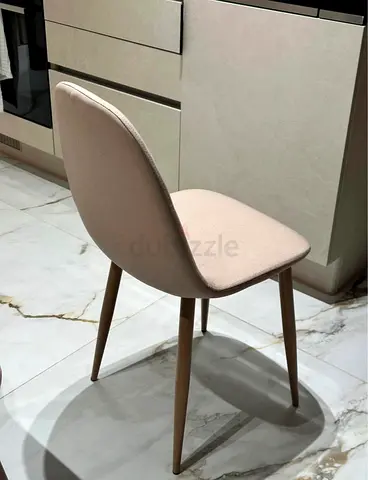 Light beige nude dining chairs