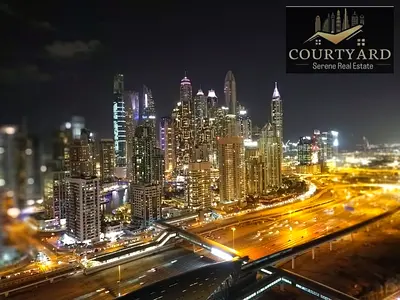 High-Floor 1BR | Unfurnished | Balcony | Dual City & Marina Views